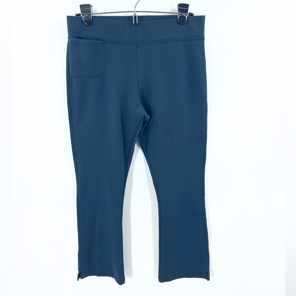American Giant Ponte Kick Flare Pants Womens 10 Pull On Casual Soft Stretch - Picture 3 of 12